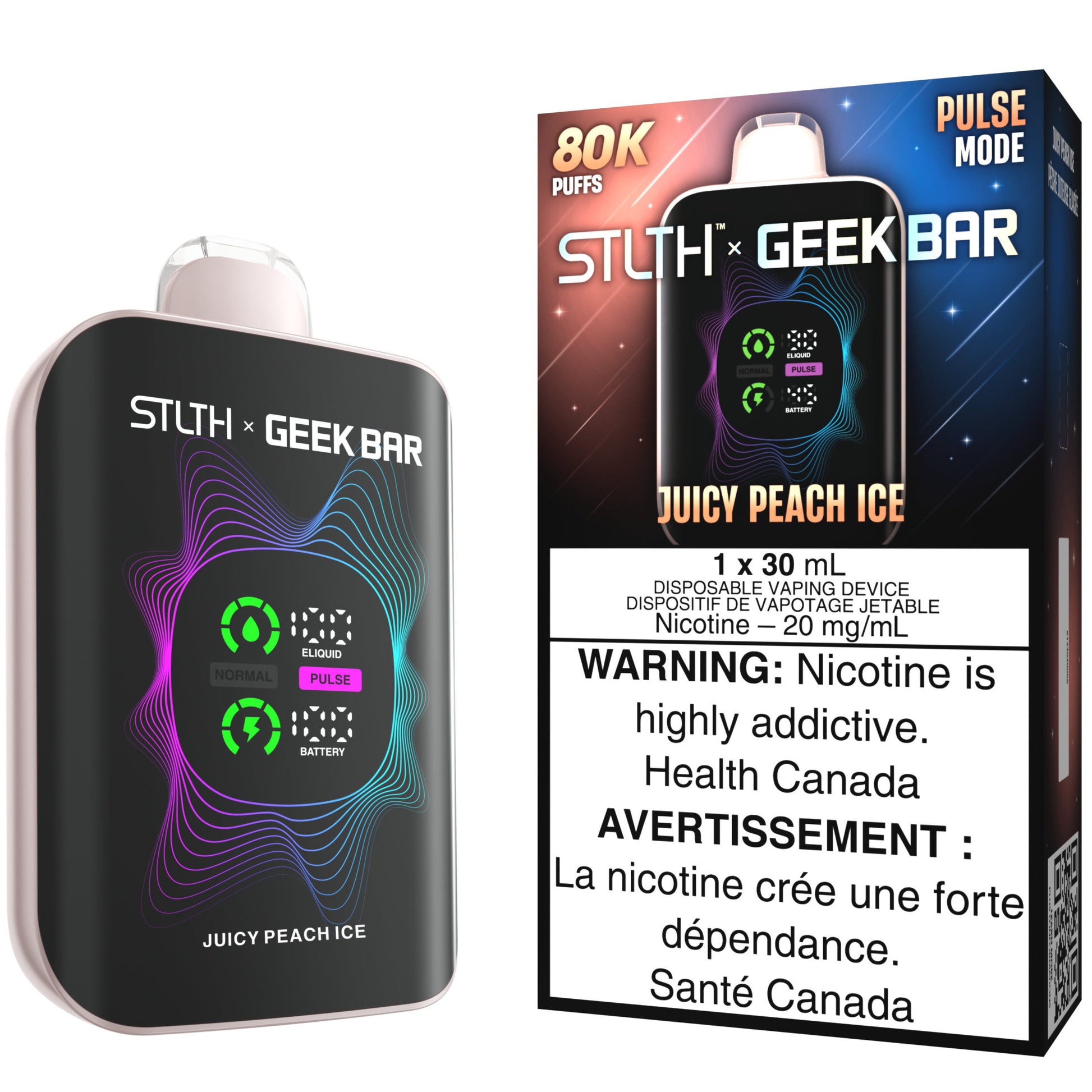 STLTH X GEEK BAR Disposable Vape Juicy Peach Ice