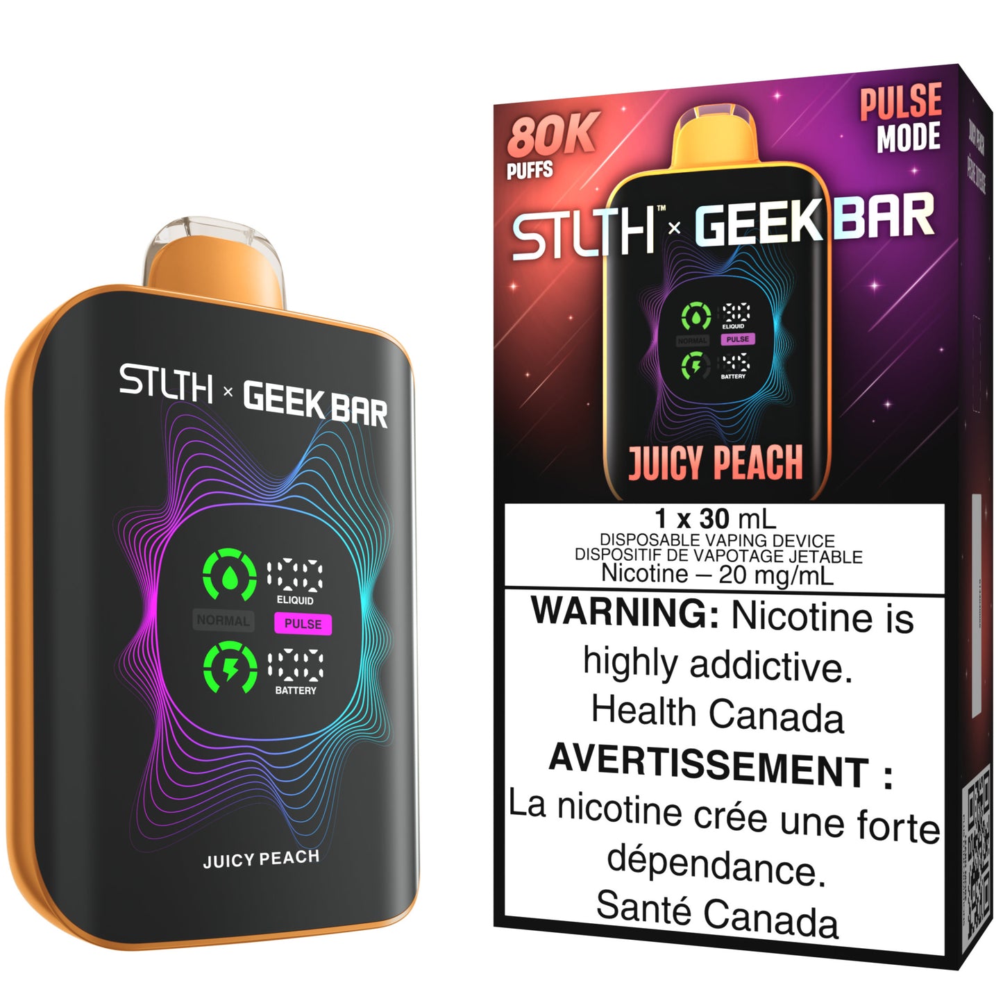 STLTH X GEEK BAR Disposable Vape Juicy Peach