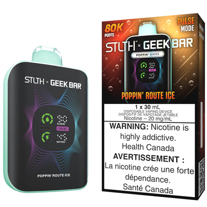 STLTH X GEEK BAR Disposable Vape Poppin' Route Ice