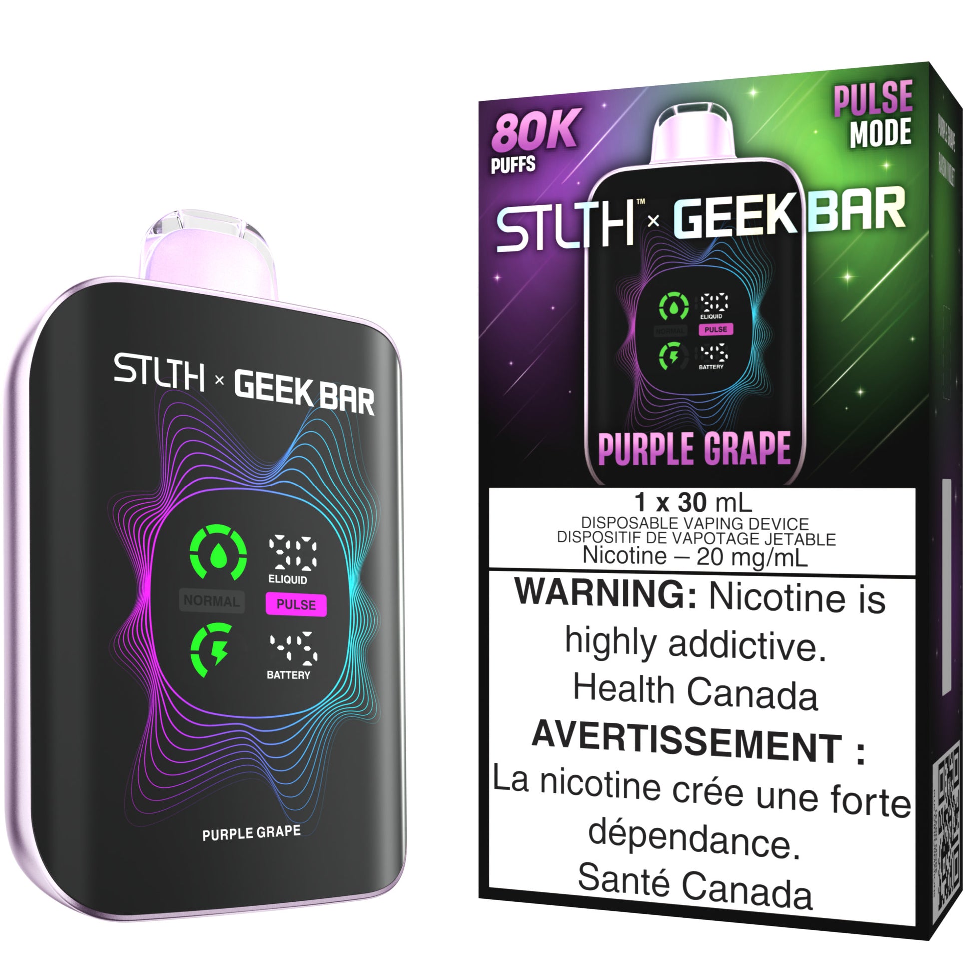 STLTH X GEEK BAR Disposable Vape Purple Grape