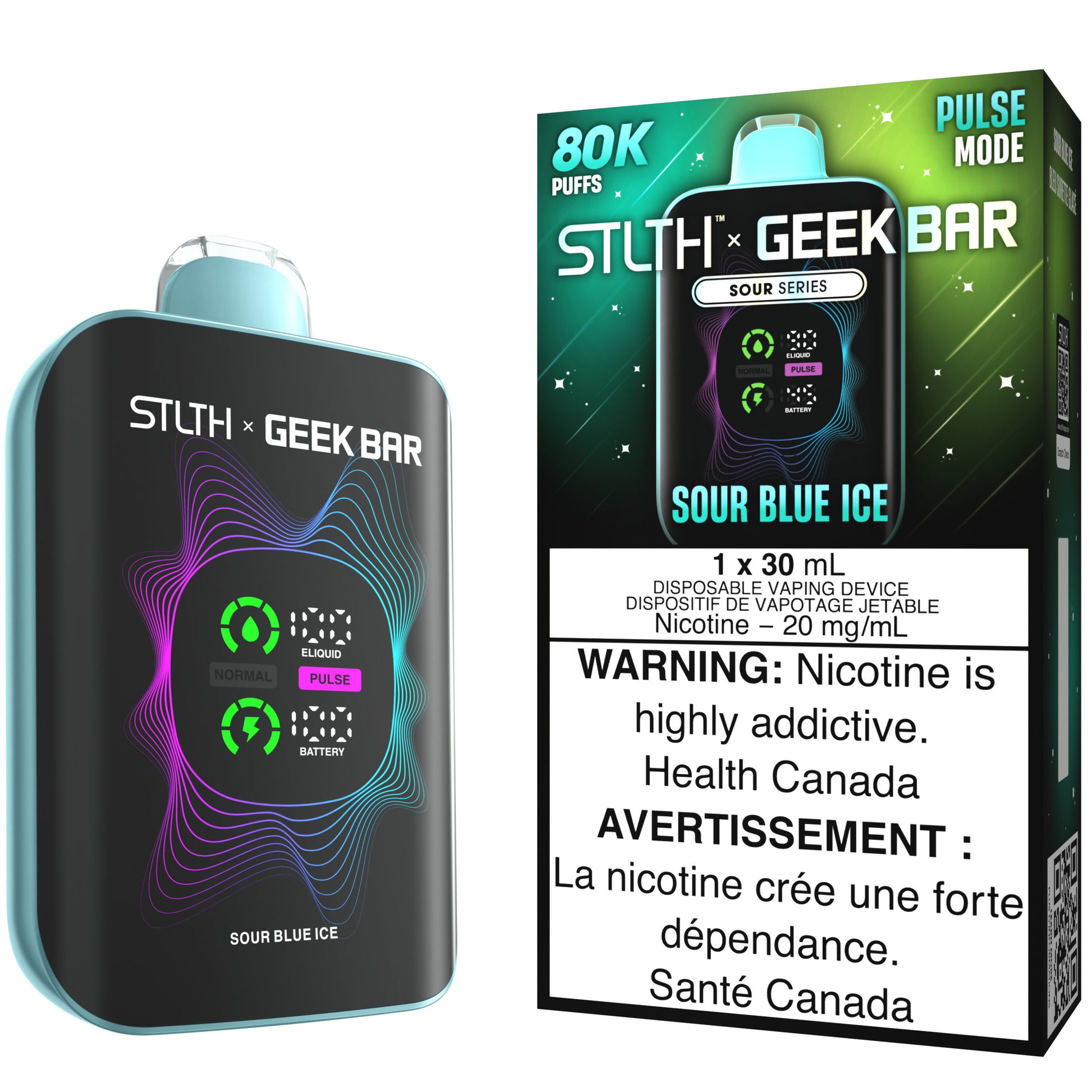 STLTH X GEEK BAR Disposable Vape Sour Blue Ice