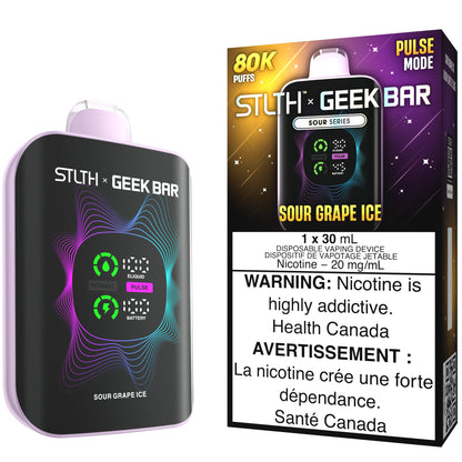 STLTH X GEEK BAR Disposable Vape Sour Grape Ice