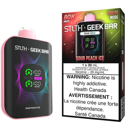 STLTH X GEEK BAR Disposable Vape Sour Peach Ice