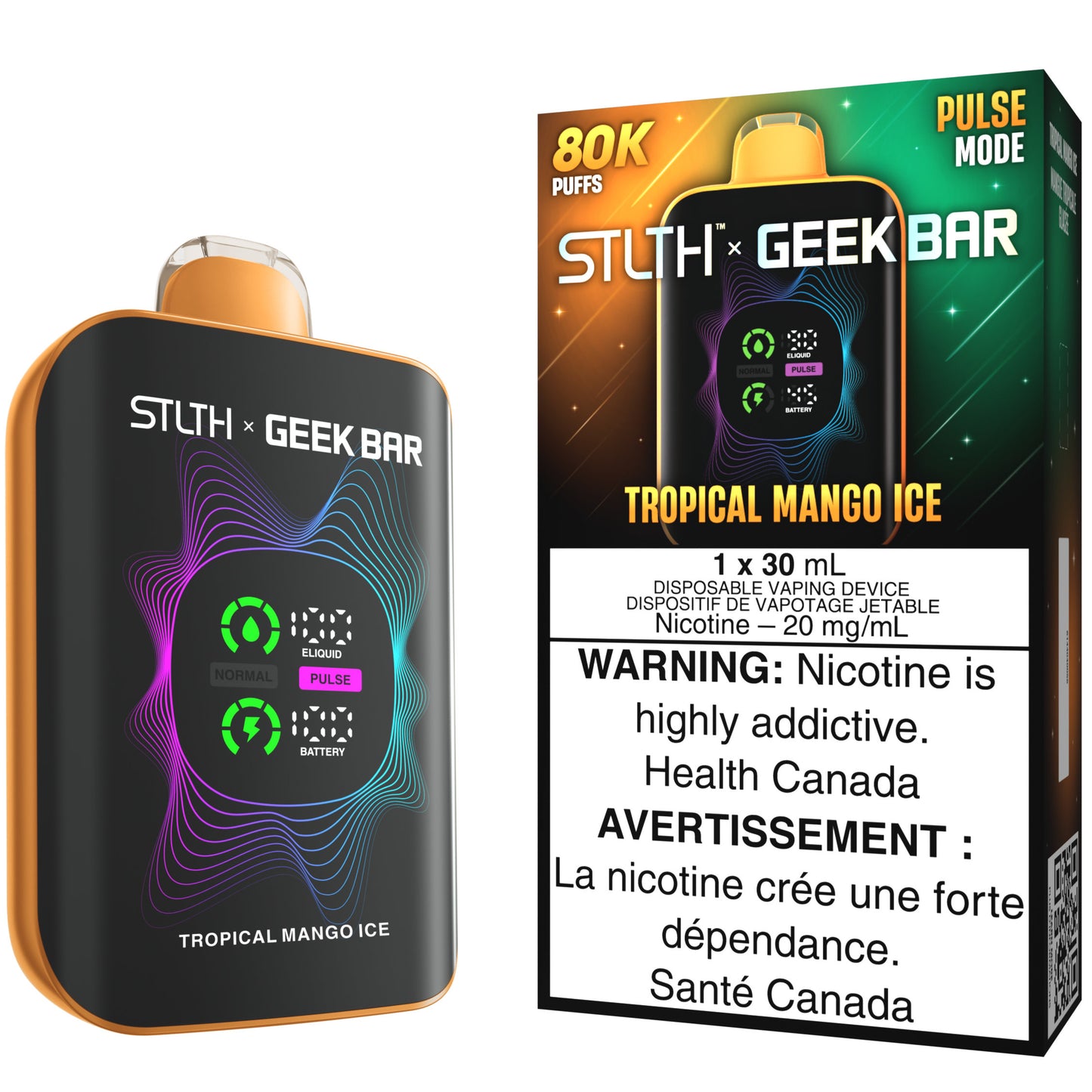 STLTH X GEEK BAR Disposable Vape Tropical Mango Ice