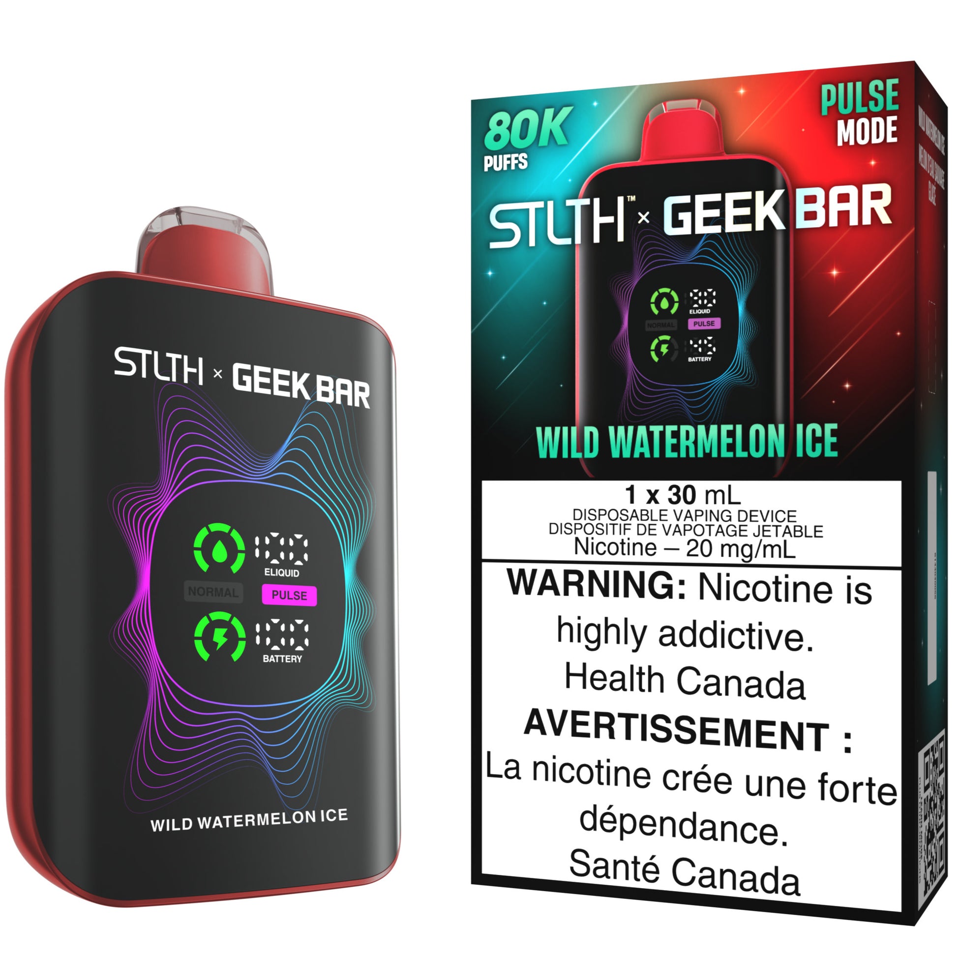 STLTH X GEEK BAR Disposable Vape Wild Watermelon Ice