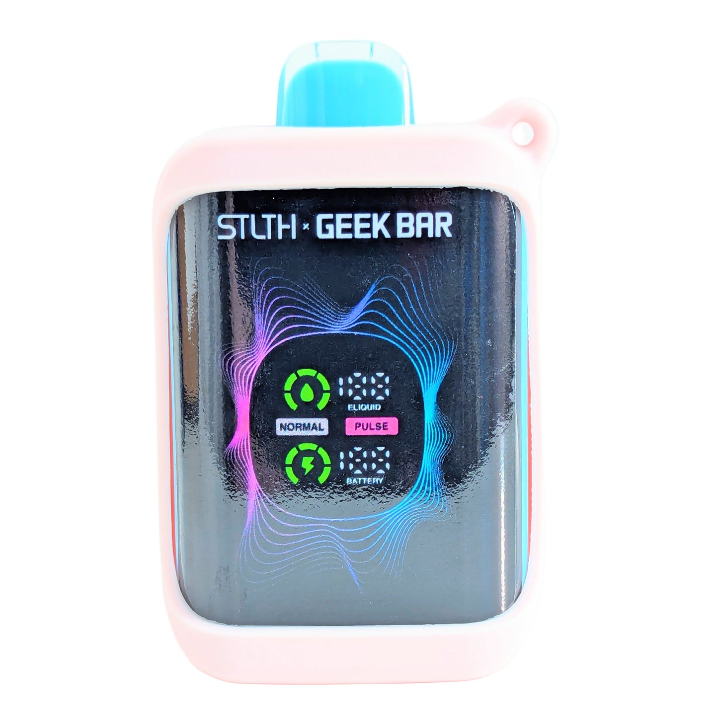 STLTH X GEEK BAR MagSafe Case Pink Front