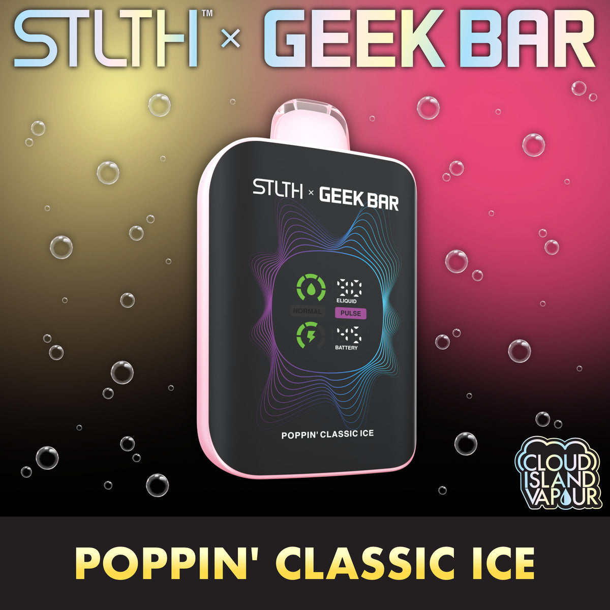 STLTH X GEEK BAR Poppin' Classic Ice