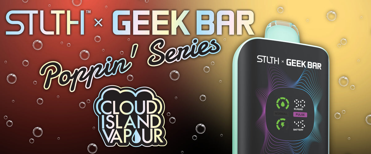 STLTH X GEEK BAR Poppin' Series Disposable Vape Banner