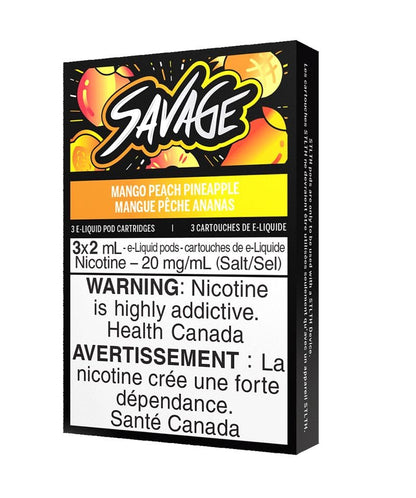 STLTH Savage vape Pods - Mango Peach Pineapple