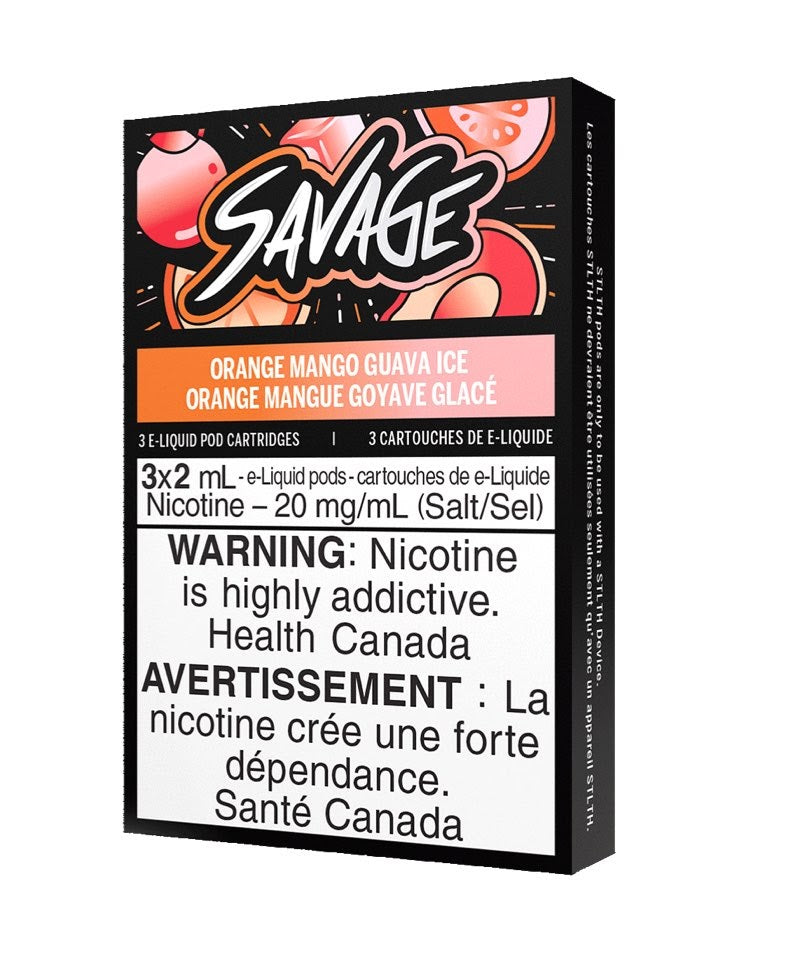 STLTH Savage vape Pods - Orange Mango Guava