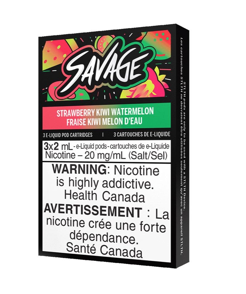 STLTH Savage vape Pods - Strawberry Kiwi Watermelon