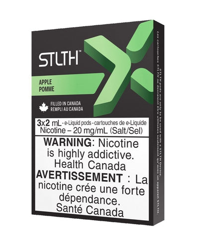 STLTH X vape Pods package Apple