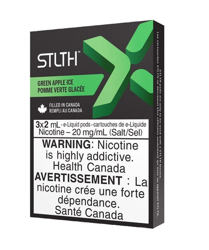 STLTH X vape Pods package Green Apple Ice