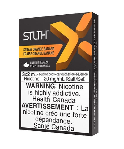 STLTH X vape Pods package Straw Orange Banana