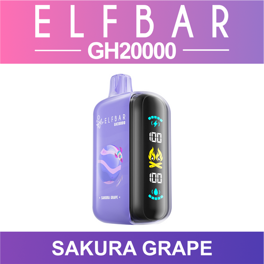 Sakura Grape ELF BAR GH 20000 20K Puffs Disposable Vape