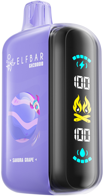 ELF BAR GH20000 Disposable Vape - Sakura Grape Cloud Island Vapour ELF BAR GH20000 Disposable Vape - Sakura Grape Cloud Island Vapour