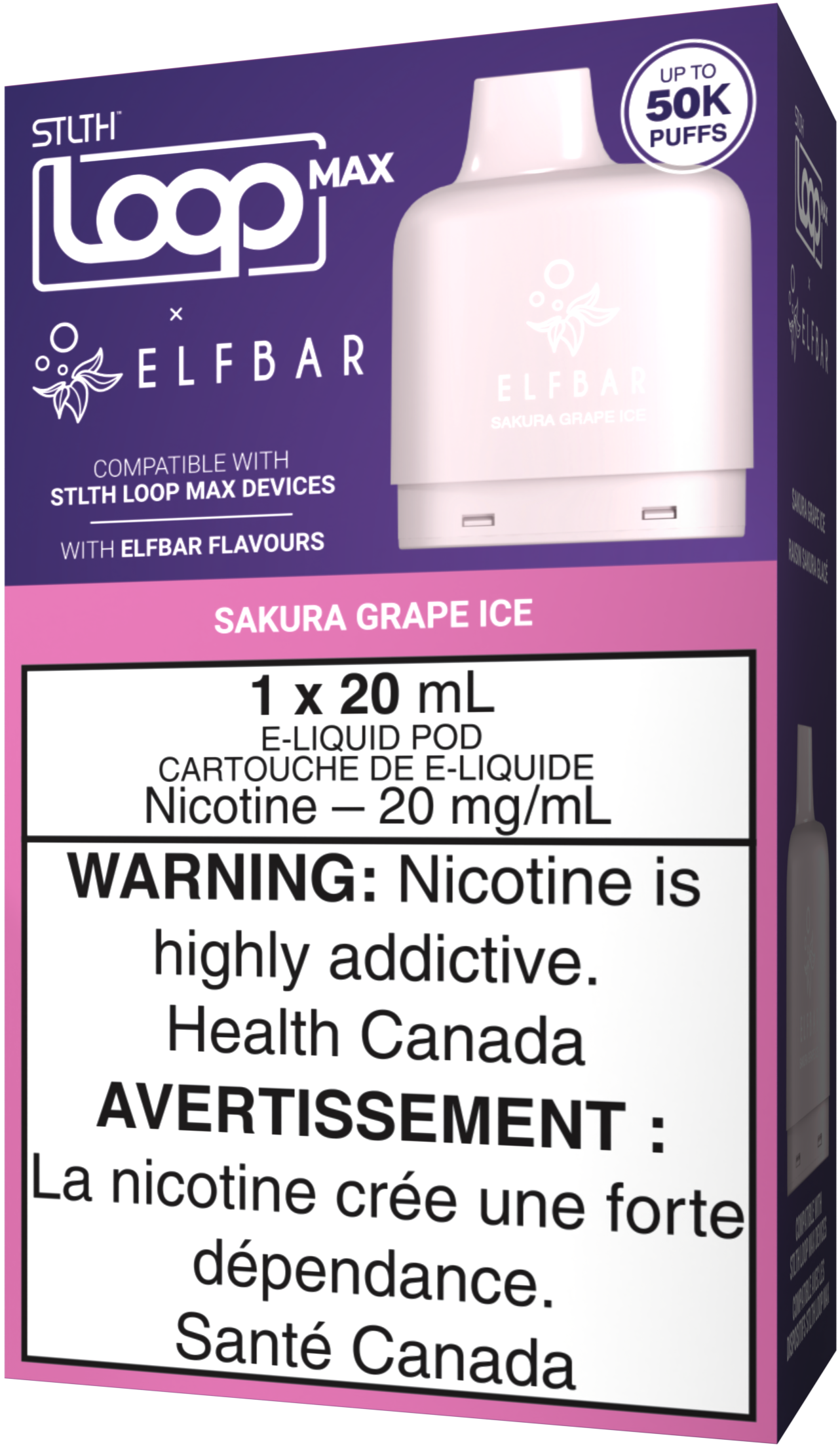 Sakura Grape Ice STLTH LOOP MAX X ELFBAR Pod Pack