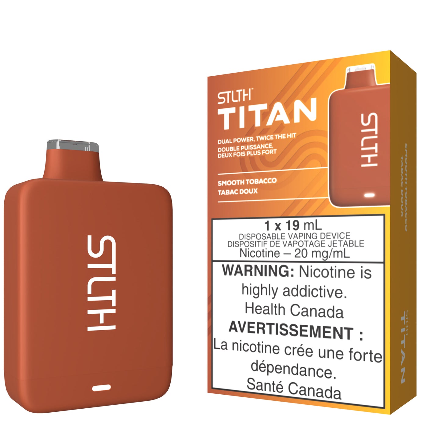 Smooth Tobacco STLTH TITAN Disposable Vape