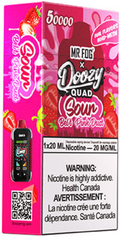 Sour Belt Sour Pink Dust DOOZY QUAD Disposable