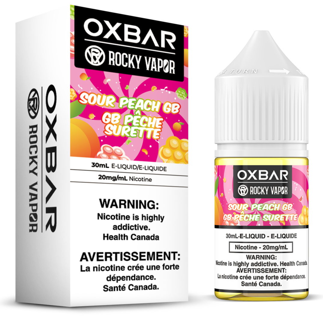 Sour Peach GB Rocky Vapor Oxbar E-Liquids