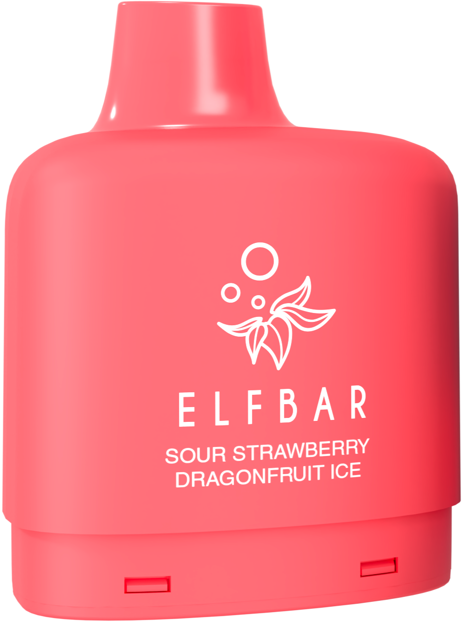 Sour Strawberry Dragonfruit Ice STLTH LOOP MAX X ELFBAR Pod