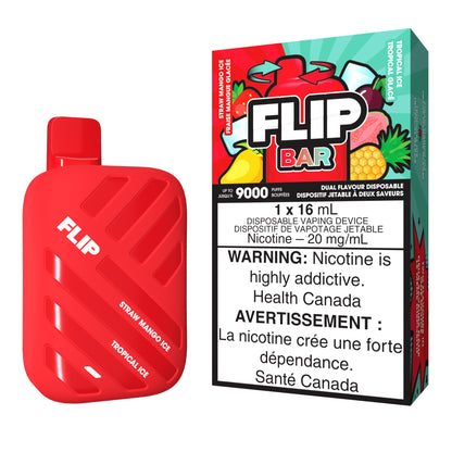 Flip Bar Disposable Vape flavour Straw Mango Ice & Tropical Ice