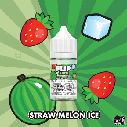 FLIP JUICE SALT Nic E-juice flavour Straw Melon Ice