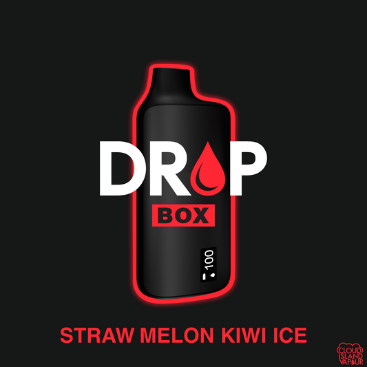 DROP BOX 8500 Disposable Vape in the flavour Straw Melon Kiwi Ice