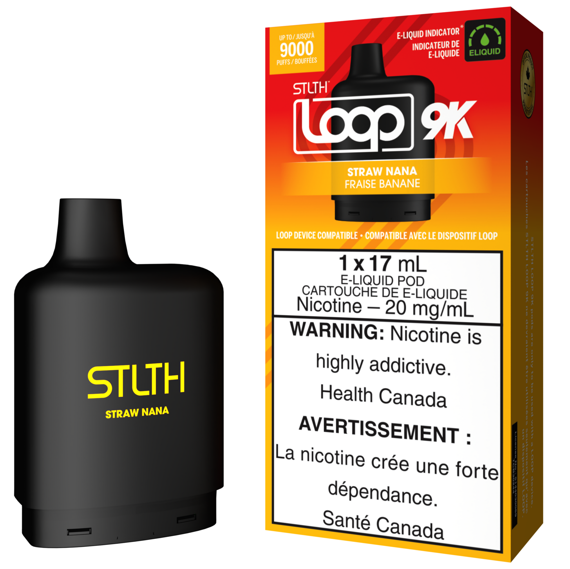 Straw Nana STLTH LOOP 9K Pod Pack