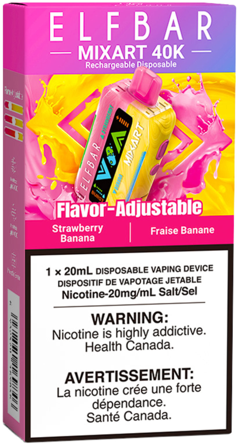 Strawberry Banana ELF BAR MIXART 40K Disposable