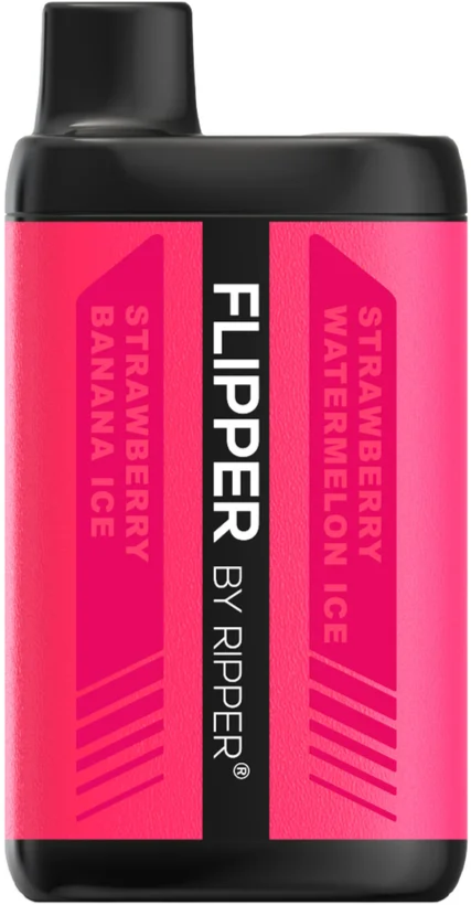 Pink Ripper Vape Flipper by Ripper 11K Disposable Vape - Strawberry Banana Ice & Strawb ...