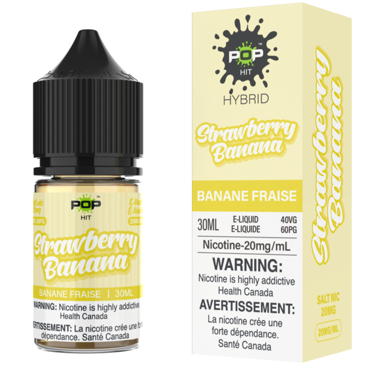 Strawberry Banana Pop Hit Vape Juice Salt Nic E-Liquid 20mg 30mL