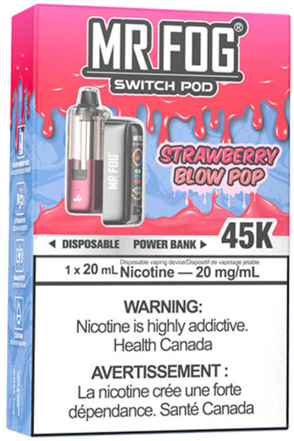 Strawberry Blow Pop MR FOG SWITCH POD Kit Package