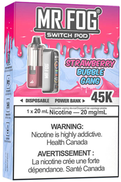 Strawberry Bubble Gang MR FOG SWITCH POD Kit Package