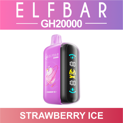 Strawberry Ice ELF BAR GH 20000 20K Puffs Disposable Vape