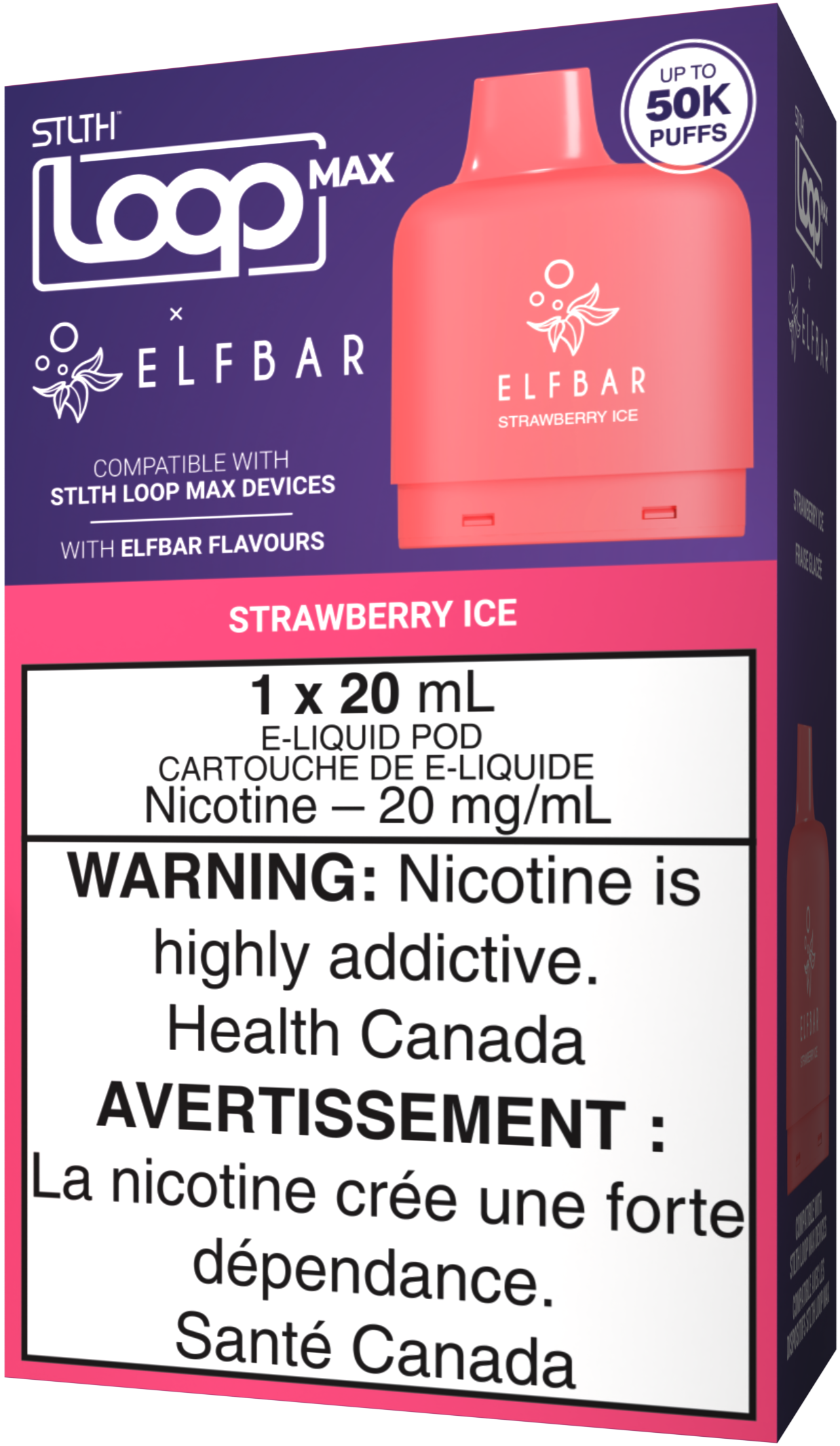 Strawberry Ice STLTH LOOP MAX X ELFBAR Pod Pack
