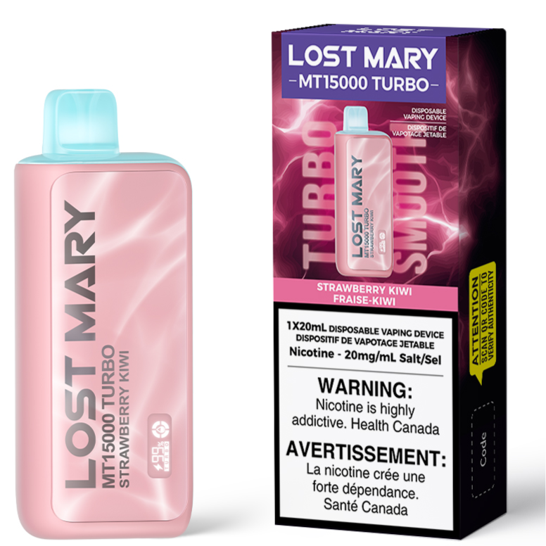 Strawberry Kiwi LOST MARY MT15000 TURBO Disposable Vape