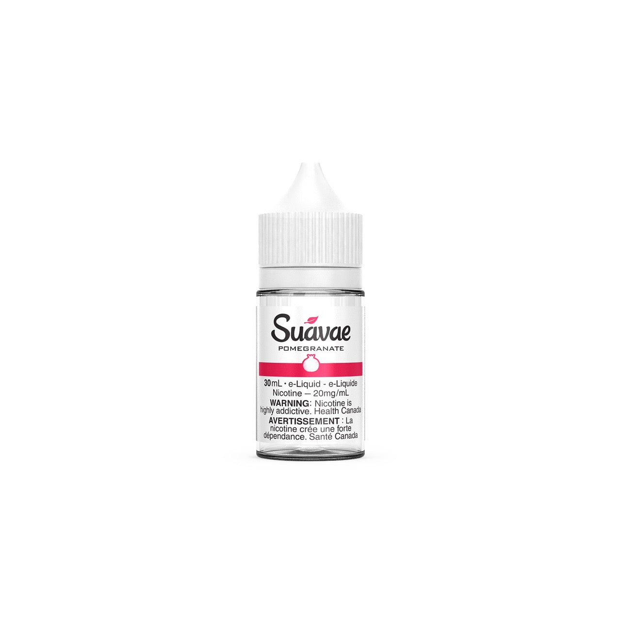 Suavae Salt Nic Ejuice 30ml bottle in the flavour Pomegranate