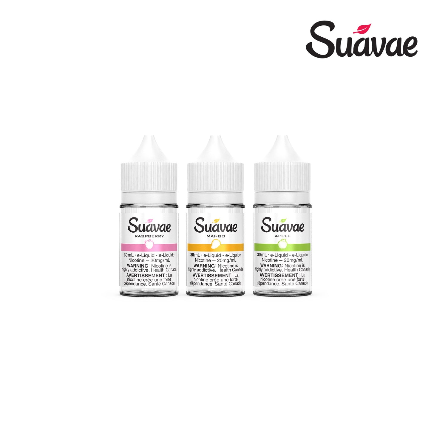 3 bottles of Suavae Salt Nic Ejuice 30ml with 20mg nicotine