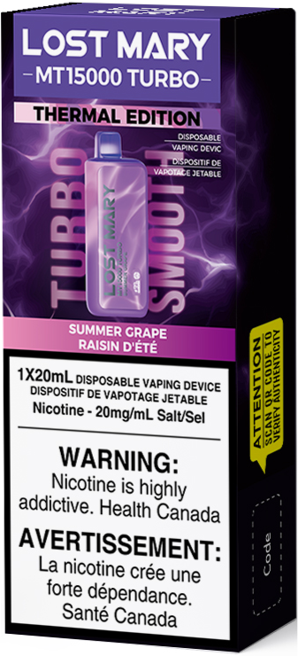 Lost Mary Summer Grape Flavor Lost Mary MT15000 Turbo Disposable Vape Lost Mary Summer Grape Flavor Lost Mary MT15000 Turbo Disposable Vape