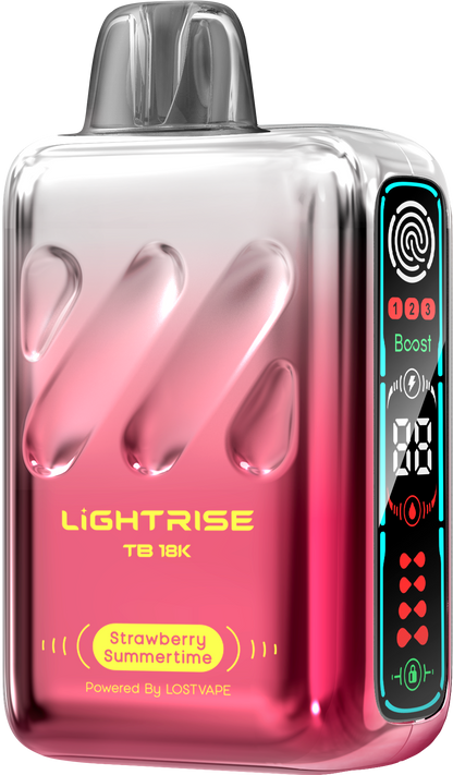 Summer Strawberry Lost Vape Lightrise TB 18K Disposable Vape