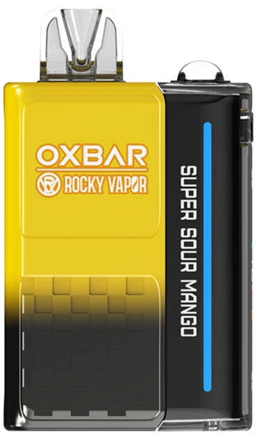 Super Sour Mango Rocky Vapor Oxbar M20K Disposable Vape Device