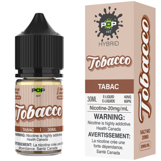 Tobacco Pop Hit Vape Juice Salt Nic E-Liquid 20mg 30mL