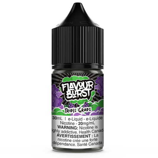 Flavour Burst Salt Nic E-Liquid Triple Grape