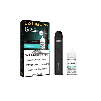 UWELL CALIBURN A3 Pod Kit and Salt E-Liquid Bundle Black and Ice Suavae Vape Juice