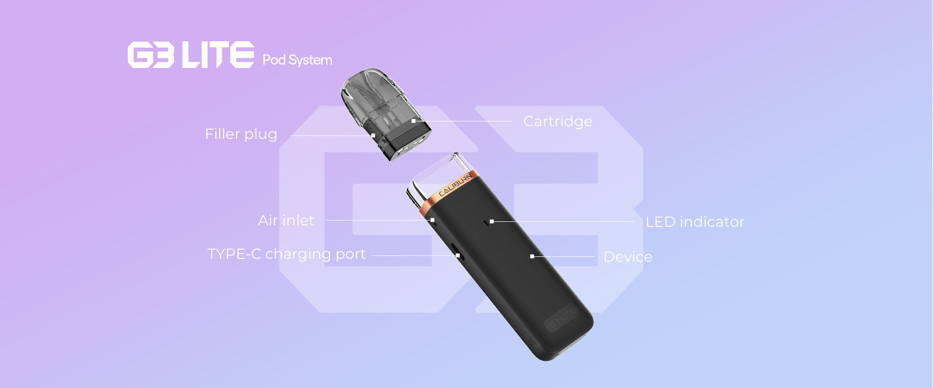 UWELL CALIBURN G3 LITE Diagram