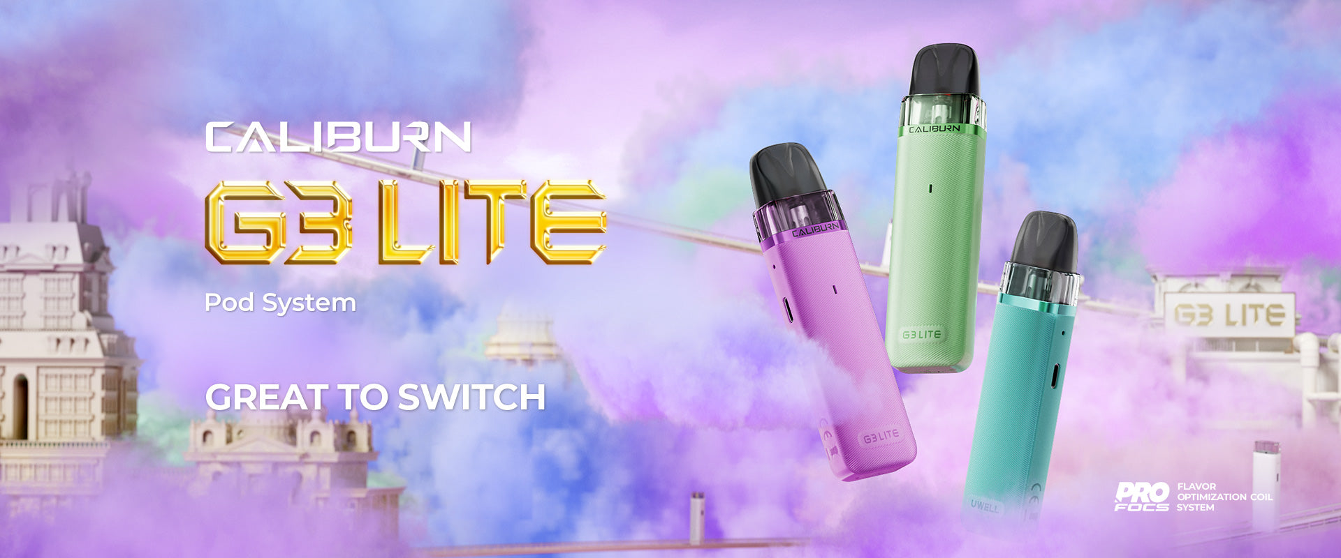 UWELL CALIBURN G3 LITE Pod Kit Banner