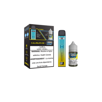 UWELL CALIBURN G3 Pod Kit And Salt E-Liquid Bundle Citrus Wave And Blue Raspberry By Lemon Drop Salt Nic Vape Juice