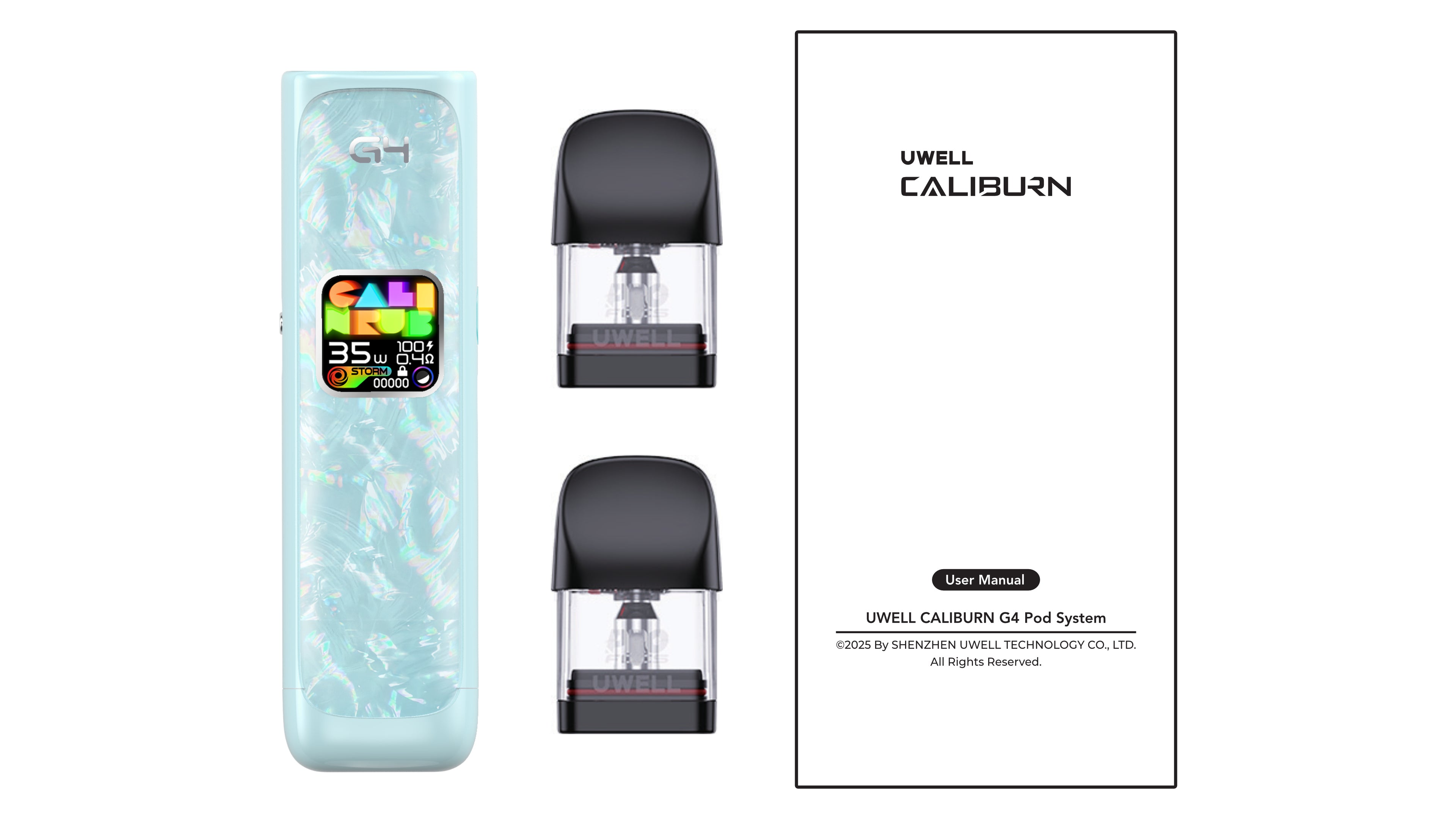 UWELL CALIBURN G4 Included In The Box