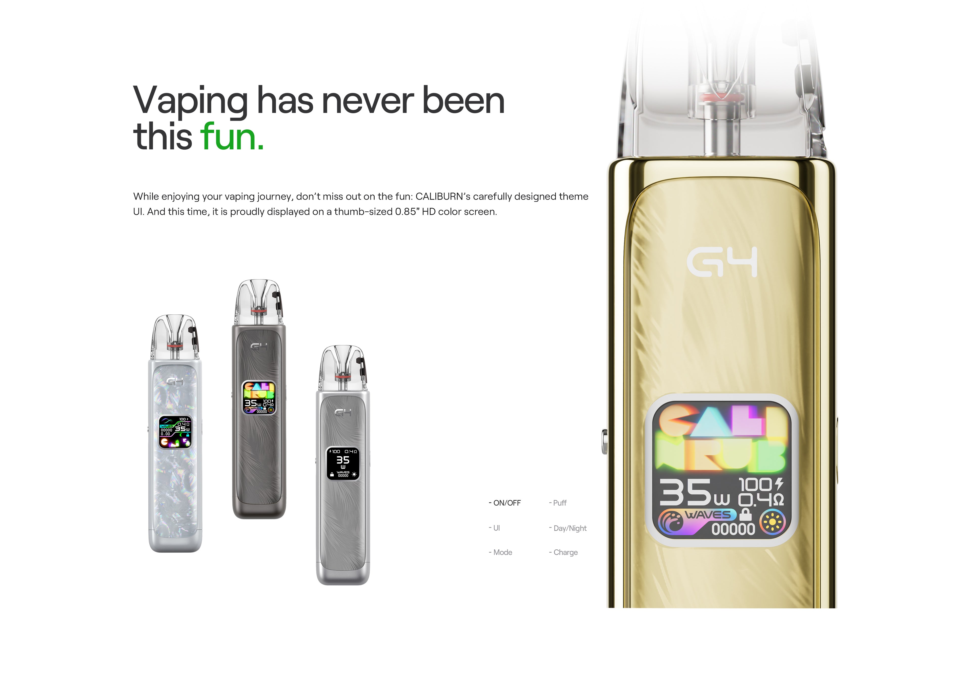 UWELL CALIBURN G4 Theme UI